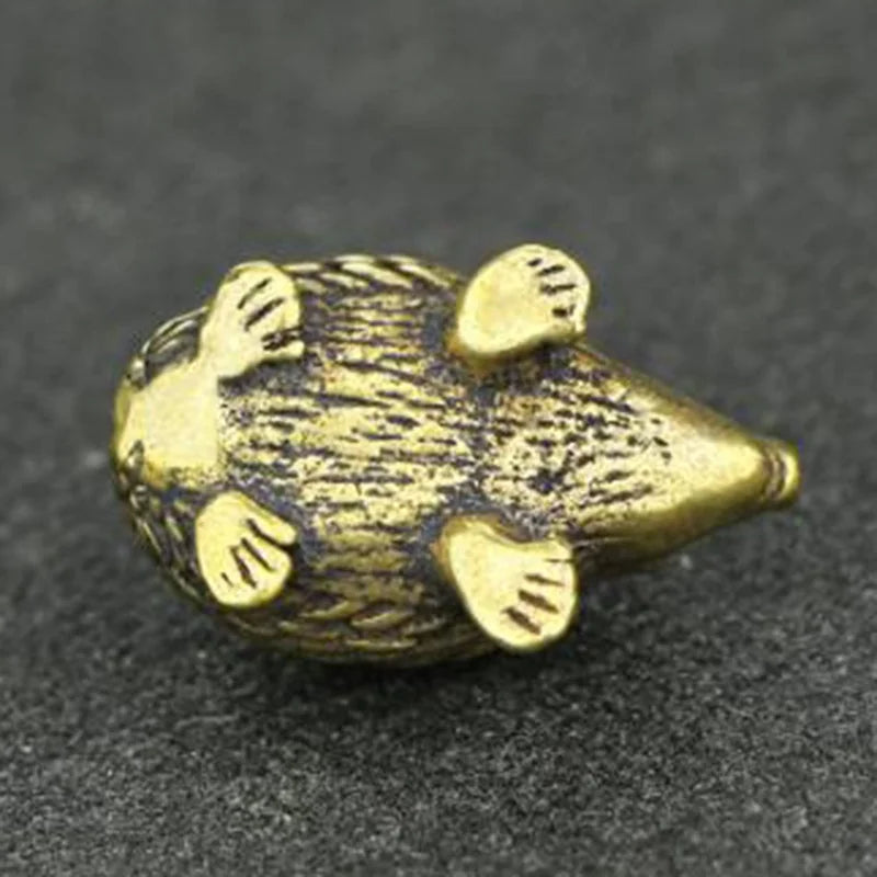 Brass Hedgehog Statue Home Decor Ornaments L520
