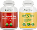 Red Yeast Rice with CoQ10 & Niacin + Vitamin D3 & K2 Vegetarian Capsules F160712