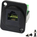RJ11 6P4C CAT3 Screw Terminal Adapter, Black Pack of 2 Q2653
