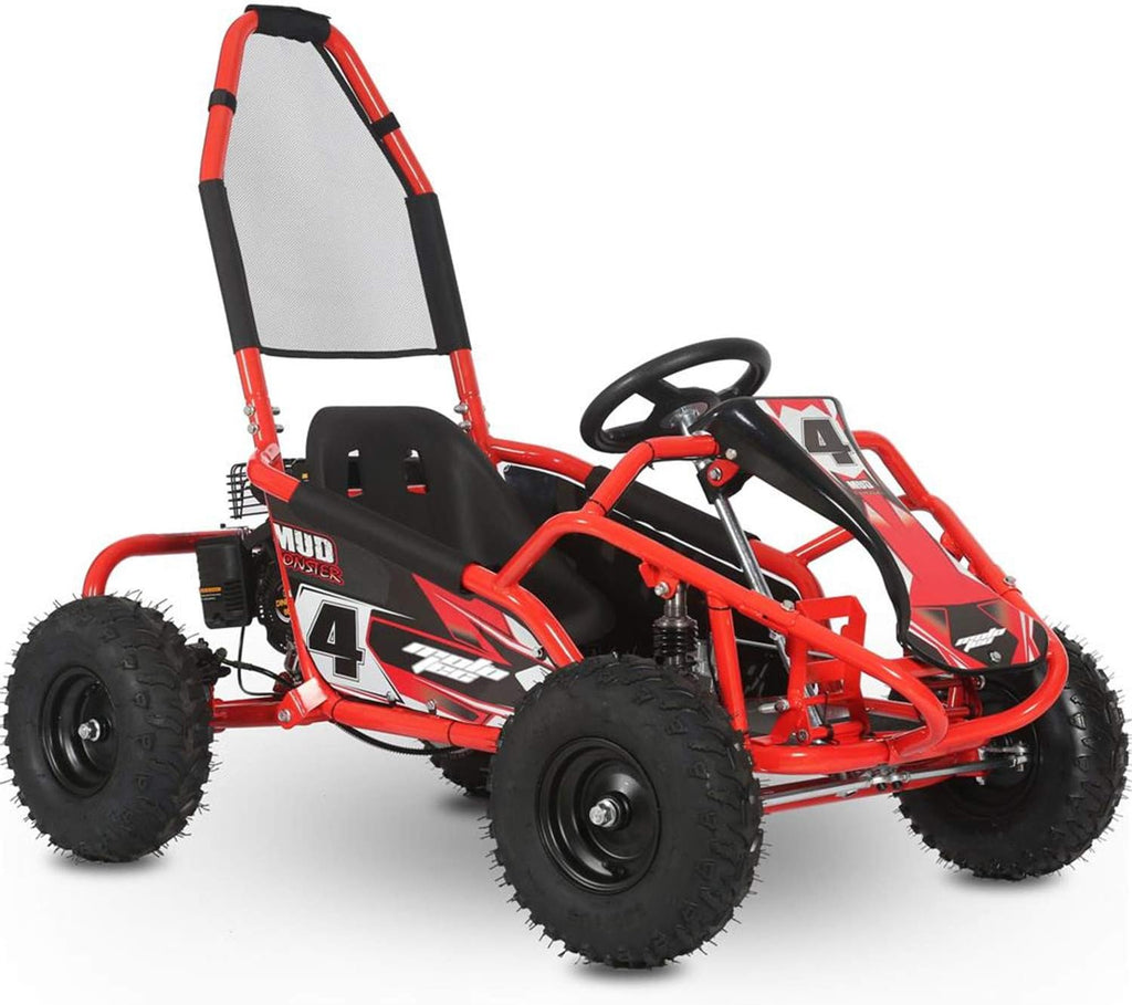 Red 98cc Go Kart Full Suspension A71402