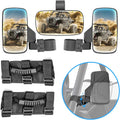 UTV Centre View & Side View Mirror for 1.5''-2'' Roll Cage Bar w/ Pair Grab Handle Set L57784