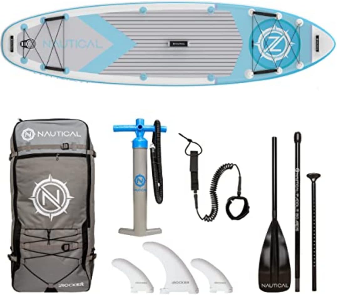 10' Inflatable Stand Up Paddle Board with Roller Bag U864