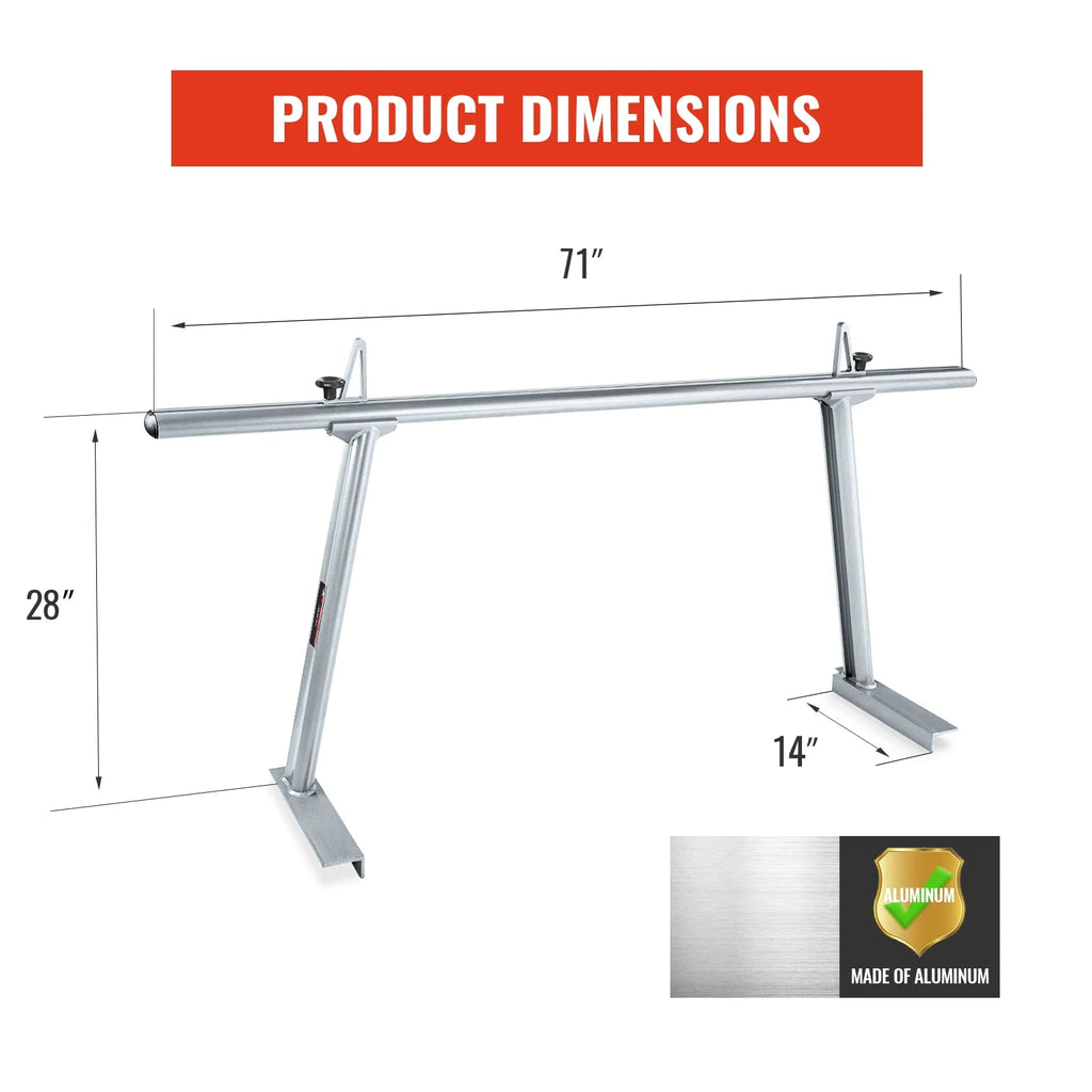 Extendable Aluminum Pick-Up Truck Ladder Rack E417