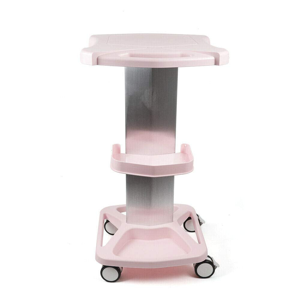 Pink Metal + ABS Rolling Trolley Cart C93476