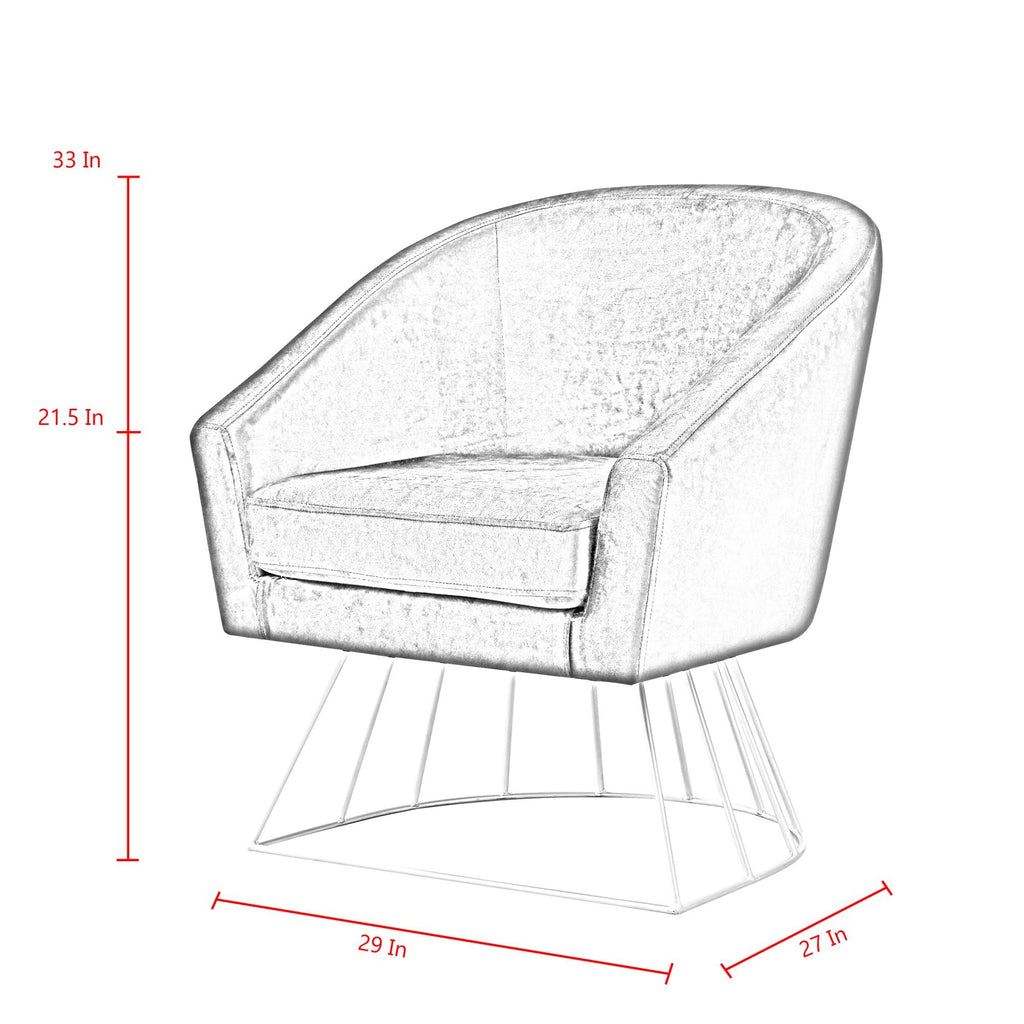 Velvet Accent Chair G4704