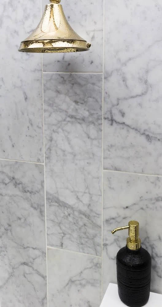 Carrara 6x18 Honed Marble Tile J508