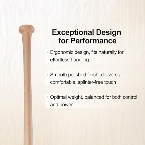 Wood Baseball Training Bat 28inch F626