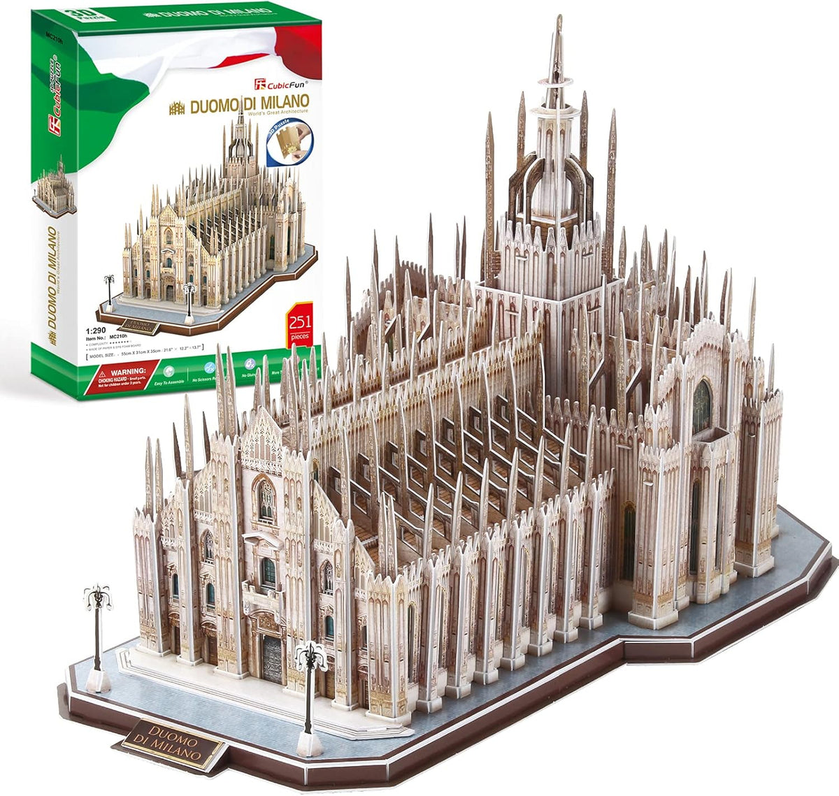 3D Puzzle Notre Dame de Paris Cathedral Model Kit, 293 Pieces B859548
