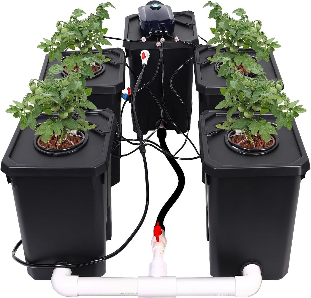 7-Gallon Recirculating Deep Water Culture Hydroponic System Kit H151