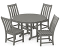 Slate Grey 5-Piece Round Dining Set T1024