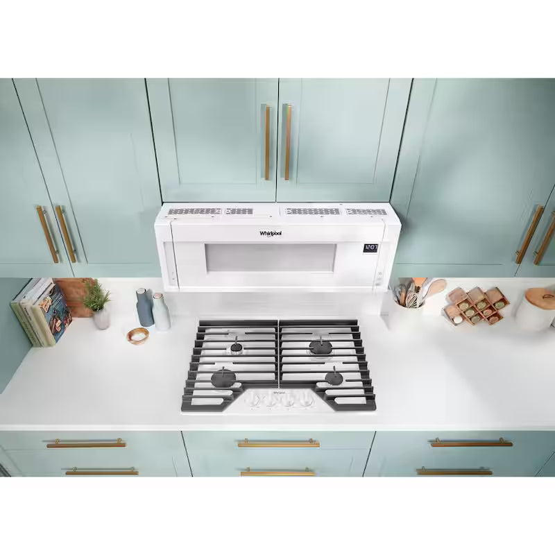 4-Burners Recessed Gas Cooktop in White R850