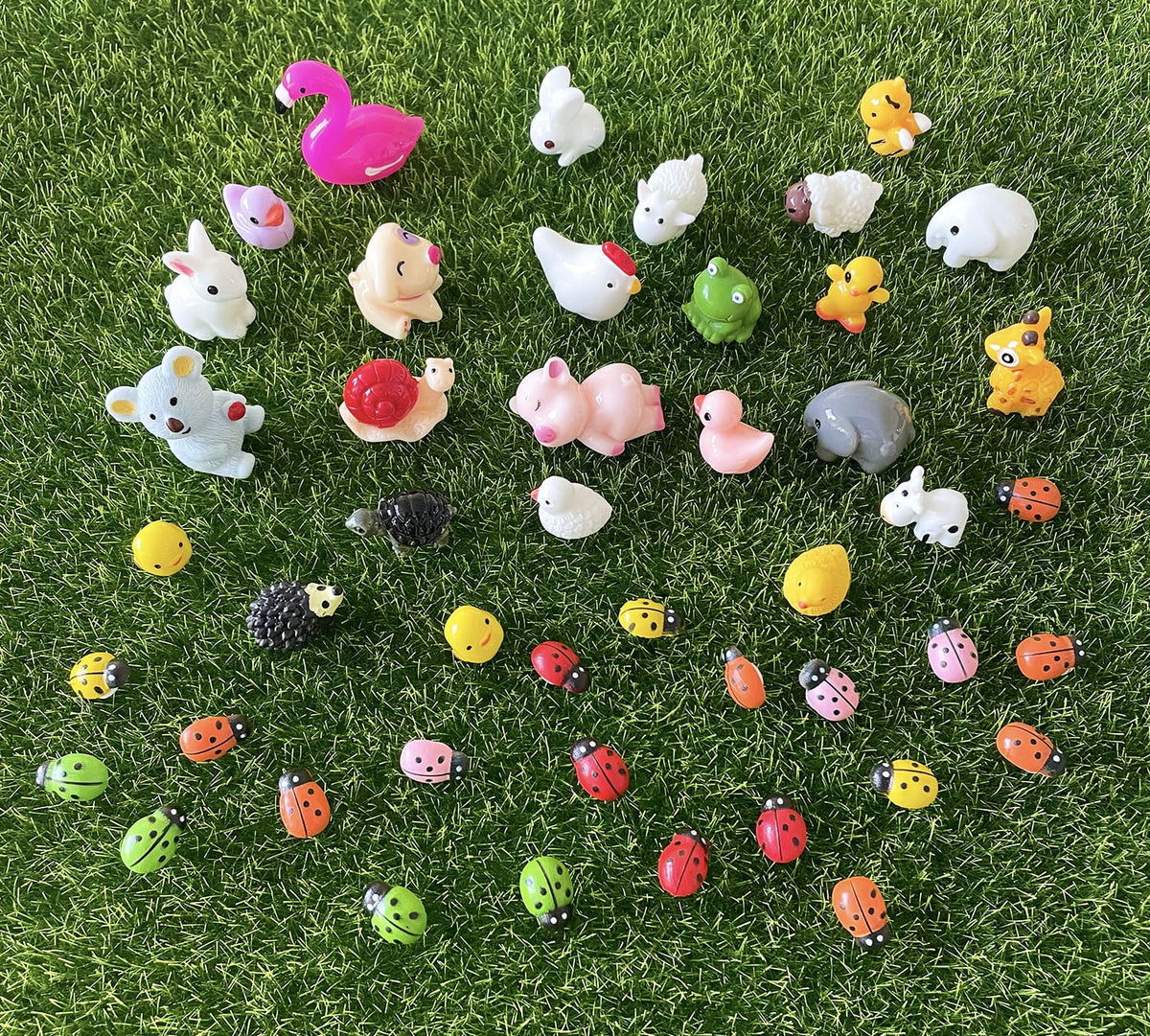 45Pcs Multicolor Miniature Fairy Garden Accessories L1514