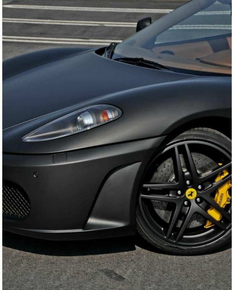 Matte Black 5ft x 8ft Car Wrap Vinyl Film C1114