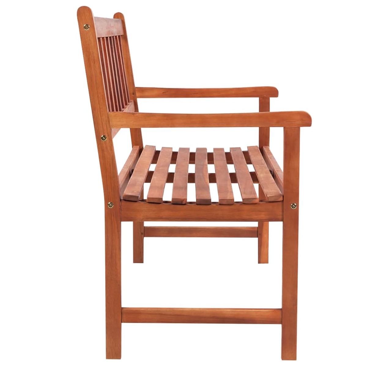 Solid Acacia Wood Patio Bench with Cushion R864980