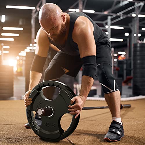 2.5-45 LB Olympic Rubber Grip Weight Plates S353