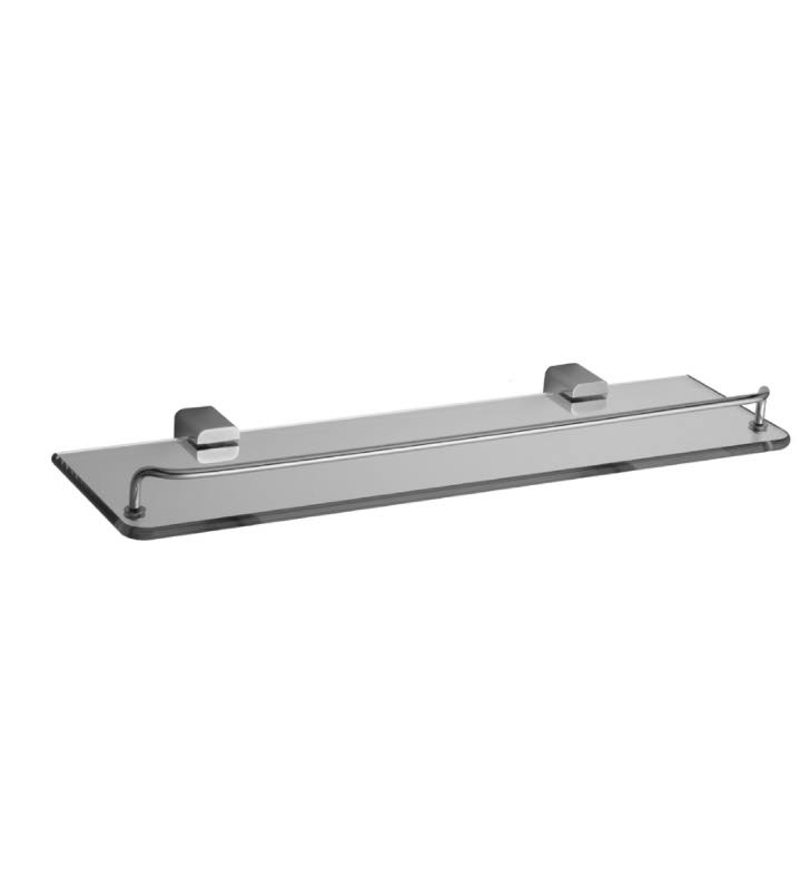 Polished Brass Glass Shelf I877