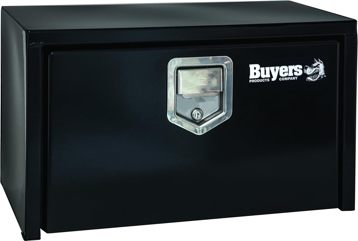 Black Steel Underbody Truck Box with Paddle Latch D33786