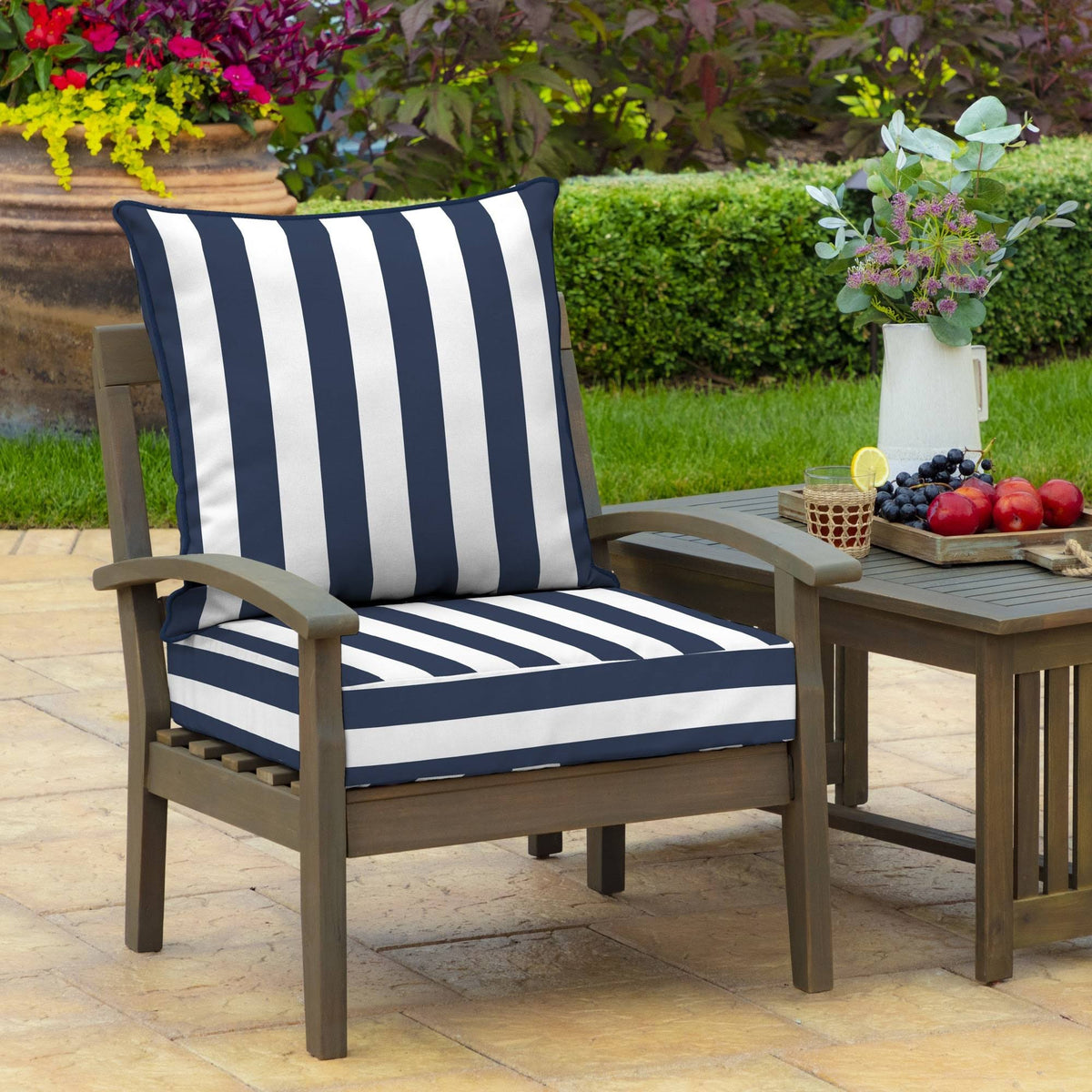 Cabana Stripe Outdoor Deep Seat Set K75870