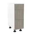 Grey Nordic 12x22 x 34.5x22 x 24x22 Drawer Base Cabinet T598363