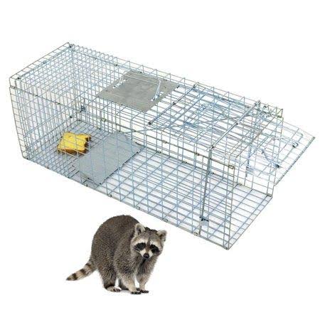 Small Live Animal Control Steel Trap Cage T6730