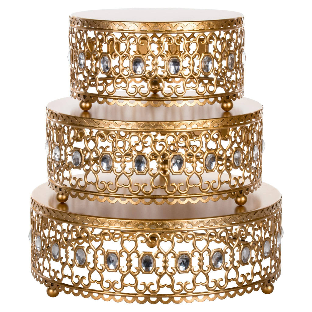 Gold Cake Stand Set of 3 V3761