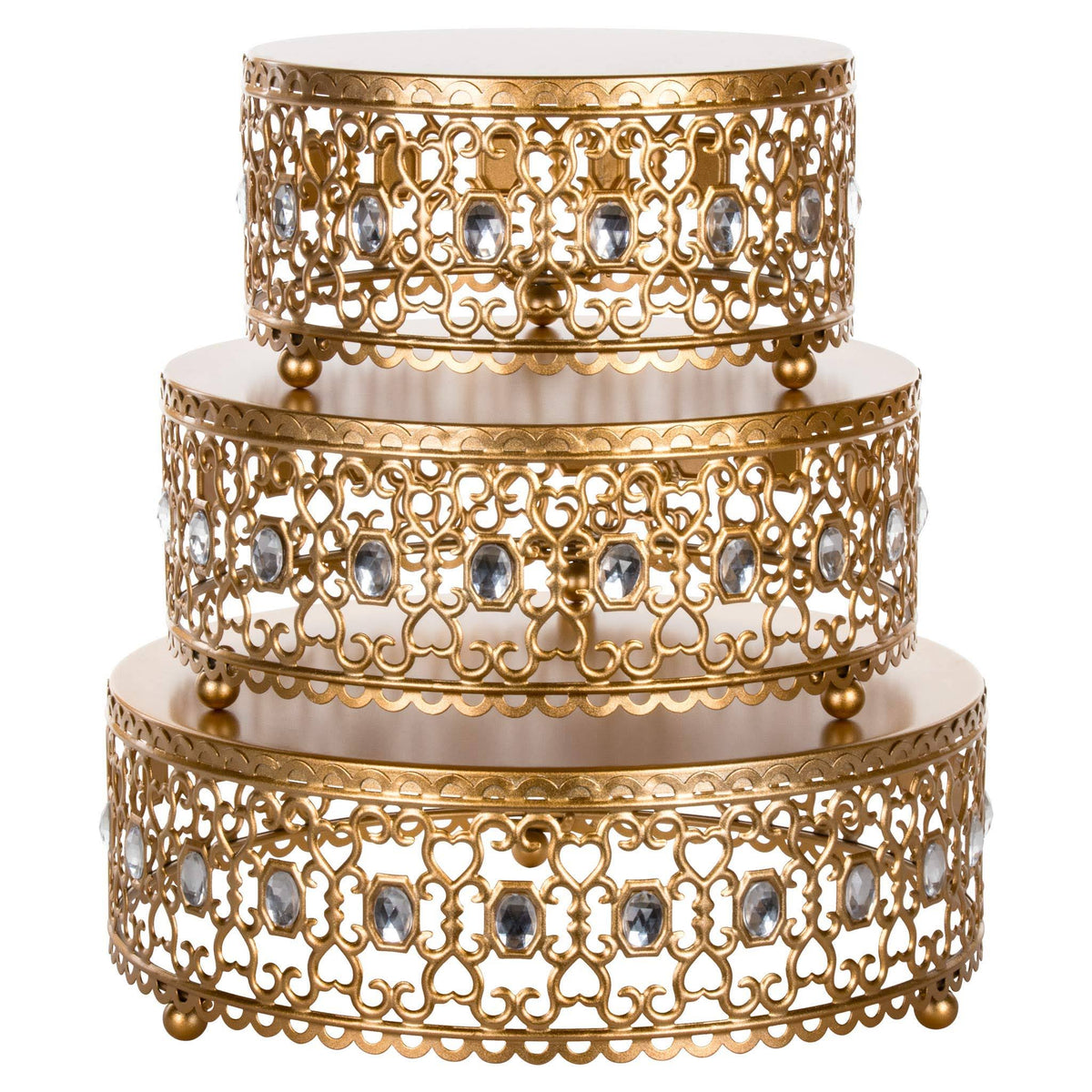 Gold Cake Stand Set of 3 V3761