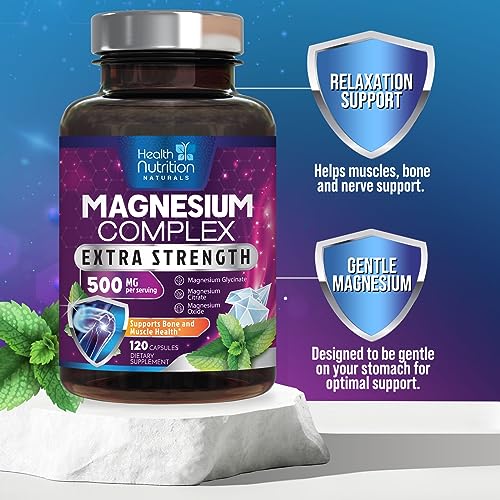 Magnesium Complex Supplement 500mg 120 Capsules U47253