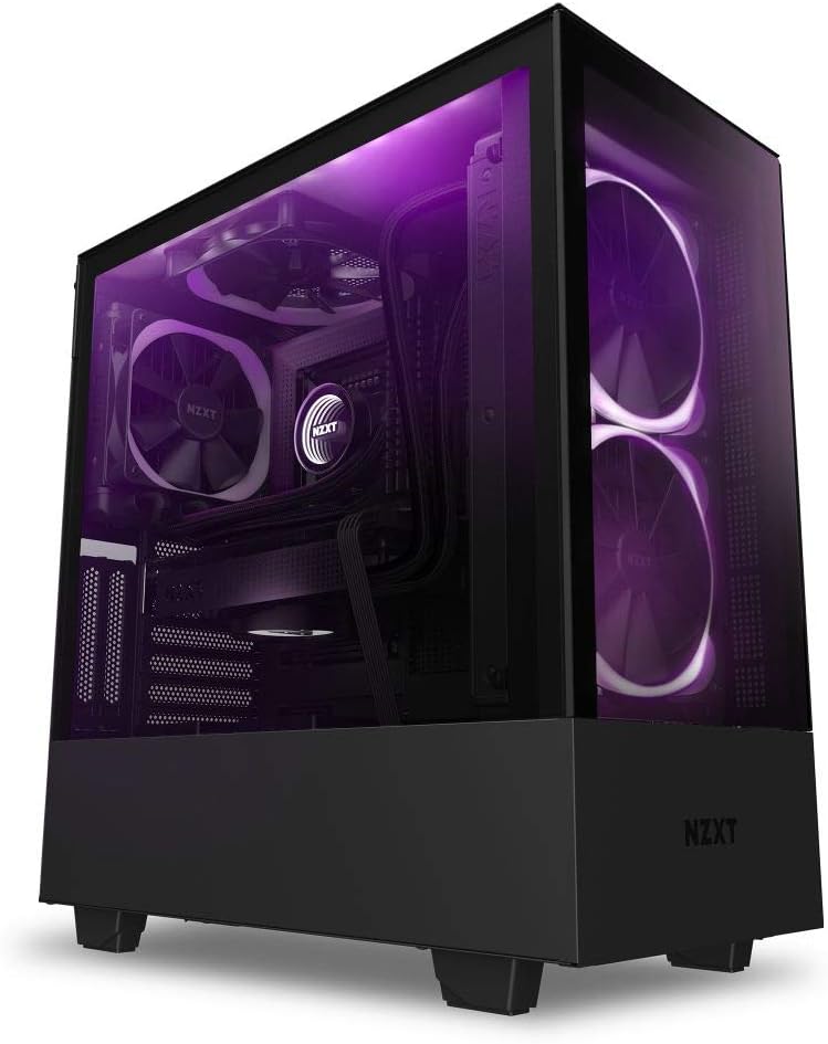 Compact ATX Mid-Tower PC Gaming Case with Front I/O USB Type-C Port & 2TB Internal Hard Drive HDD G17894
