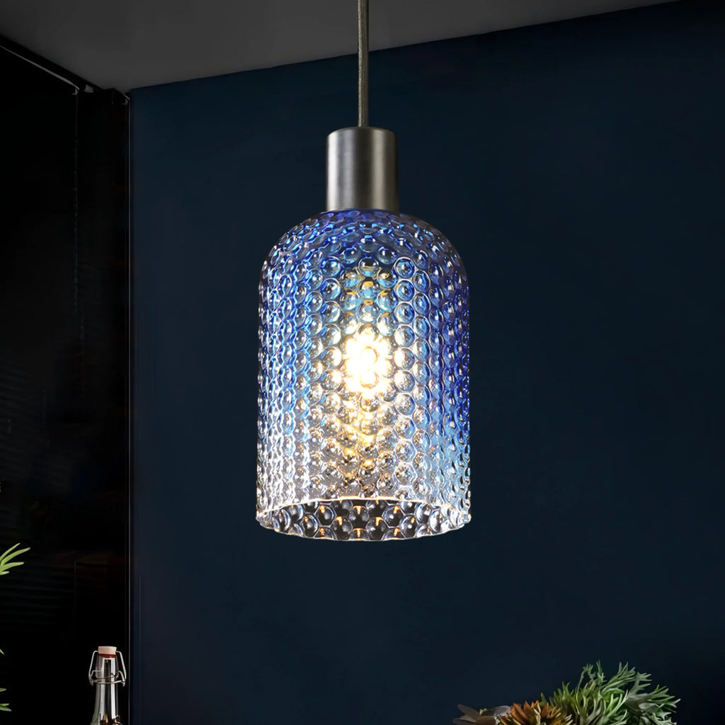 1-Light Dimmable Clear Glass Vintage Pendant G2924