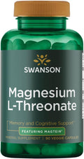 Magnesium L-Threonate Mineral Supplement 90 Veggie Capsules K553053