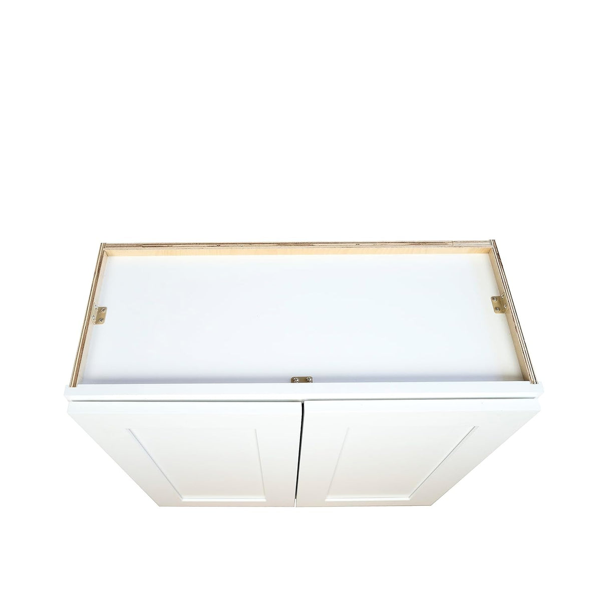 White 33 in. W x 12 in. D x 30 in. H Wall Kitchen Cabinet F952551