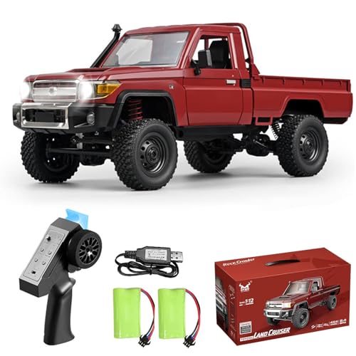1/12 RC Rock Crawler 4x4 Remote Control Pickup Car Toy with 2 Batteries Y6141