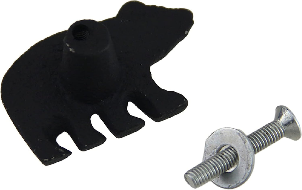 Matte Black Cast Iron Drawer Cabinet Pull Set of 24 F84743