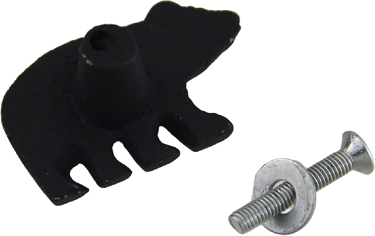 Matte Black Cast Iron Drawer Cabinet Pull Set of 24 F84743