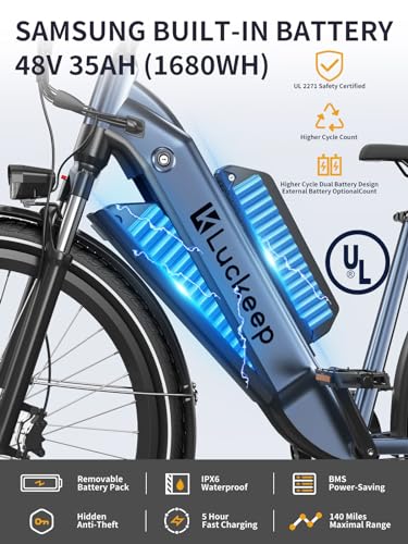 27.5" Electric Bike with 48V Battery, Front Suspension & Dual Hydraulic Brakes N9284