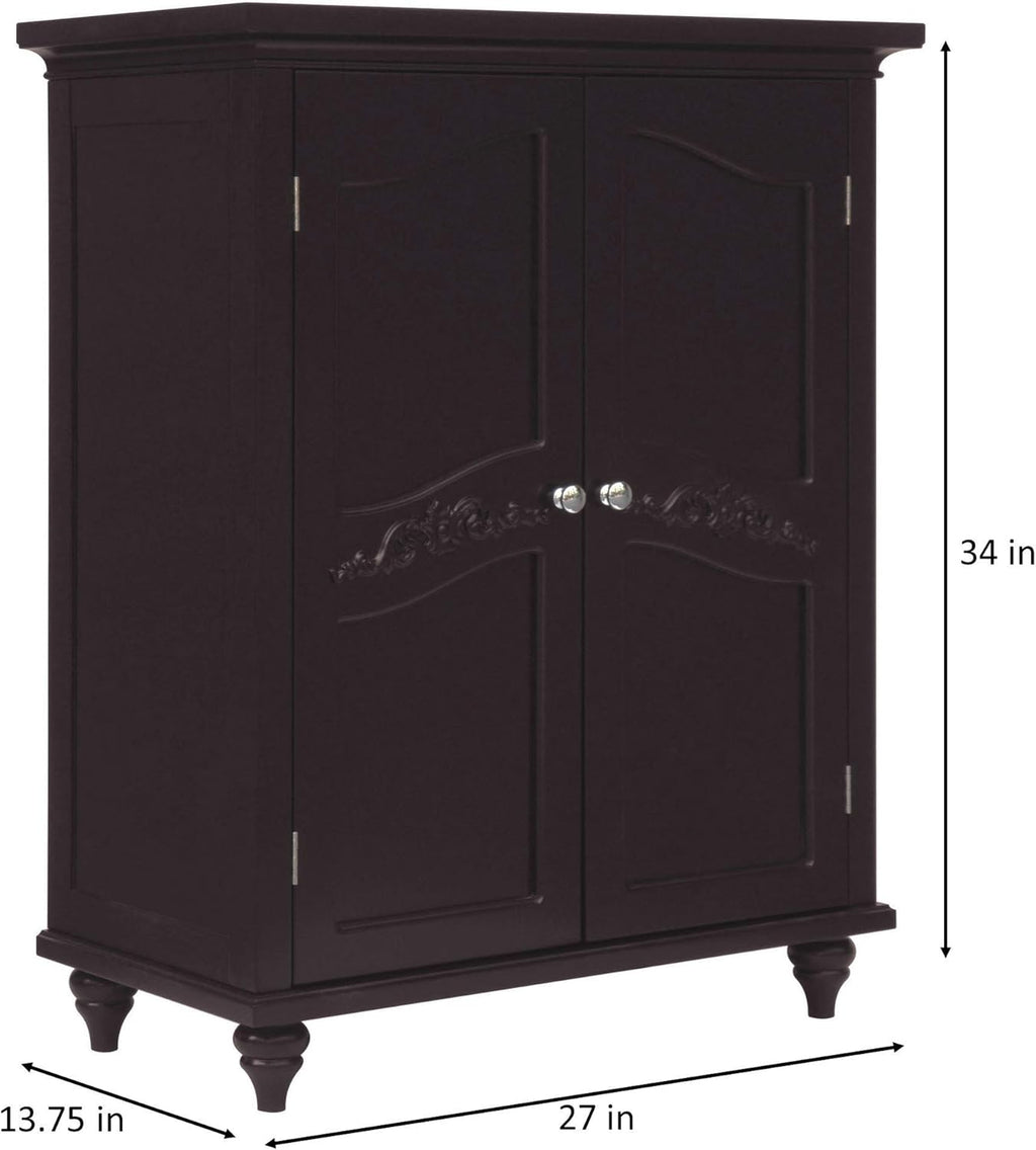 Freestanding Floor Cabinet with 2 Doors and 2 Adjustable Shelves M62913