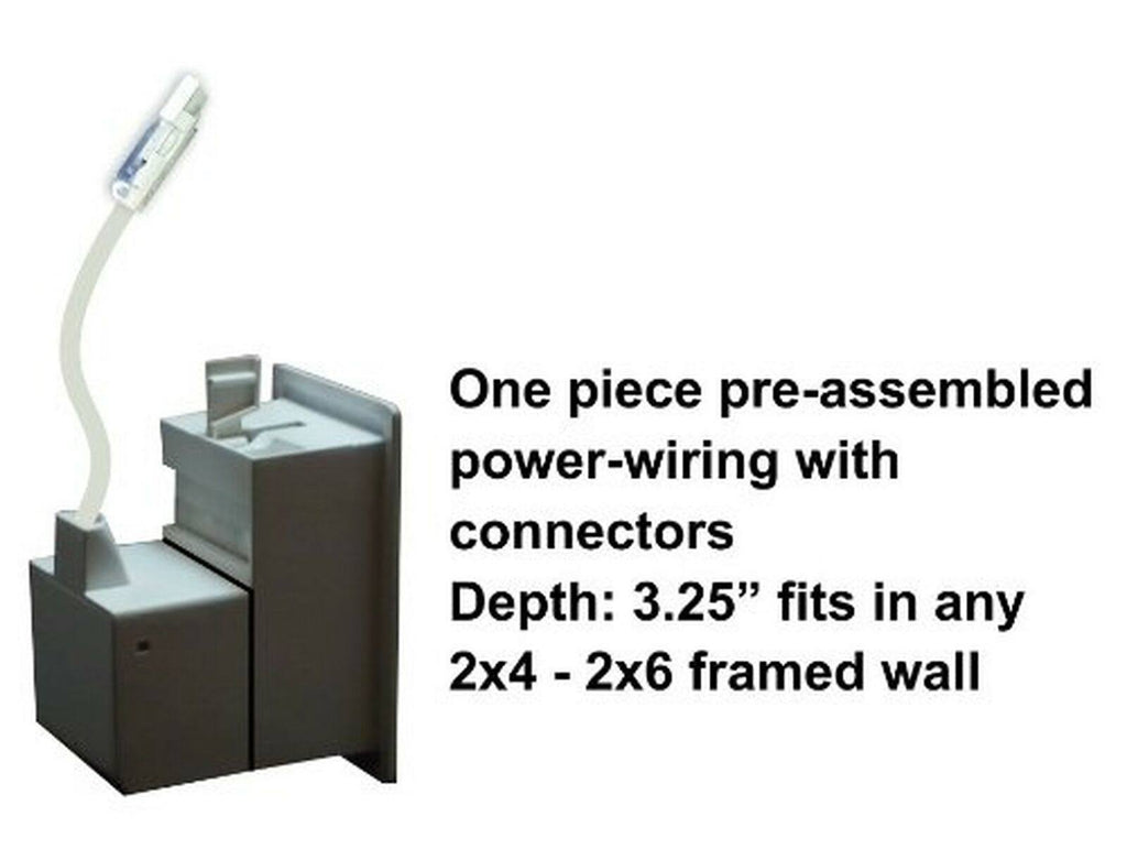 Recessed In-Wall Cable Management S34150