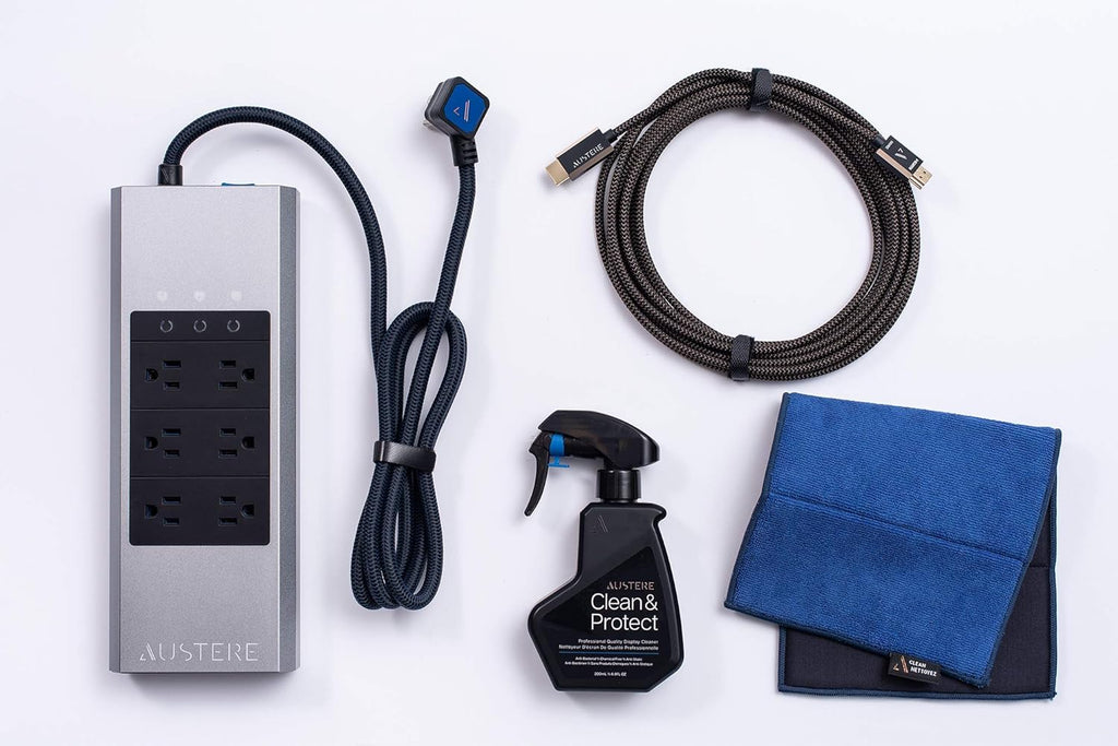 4K Active HDMI Cable 5.0m, 6-Outlet Power, Clean & Protect E506