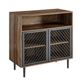 Industrial Modern Metal Door Accent Cabinet Brown H972946