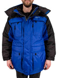 3in1 Winter Jacket Coat Parka & Vest (4XL, Blue) V6208
