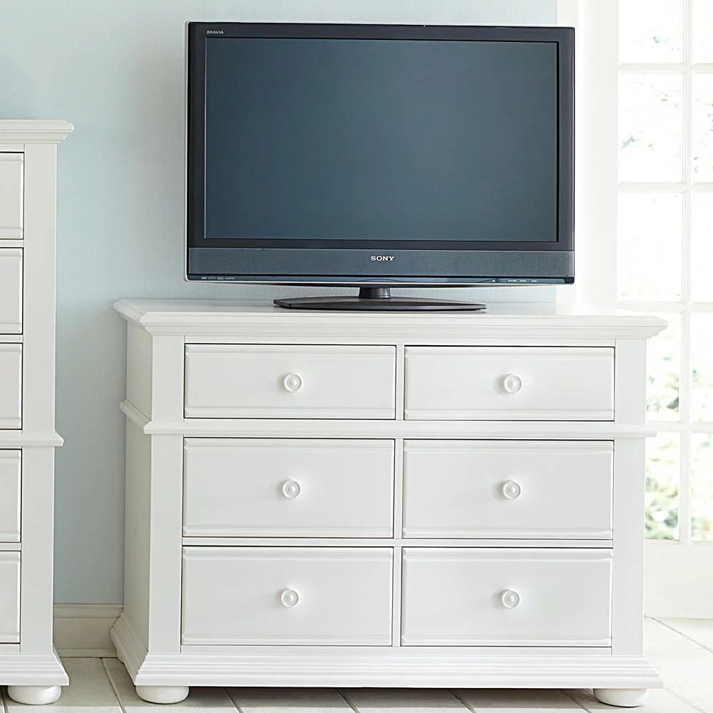 Media Chest, Oyster White Finish U3137