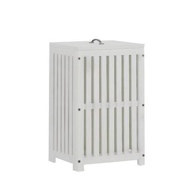 White Cabinet Laundry Hamper K4885
