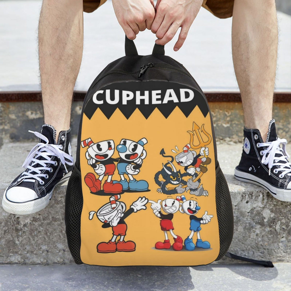 Cuphead Mugman Brothers Backpack Lightweight Daypack I4258