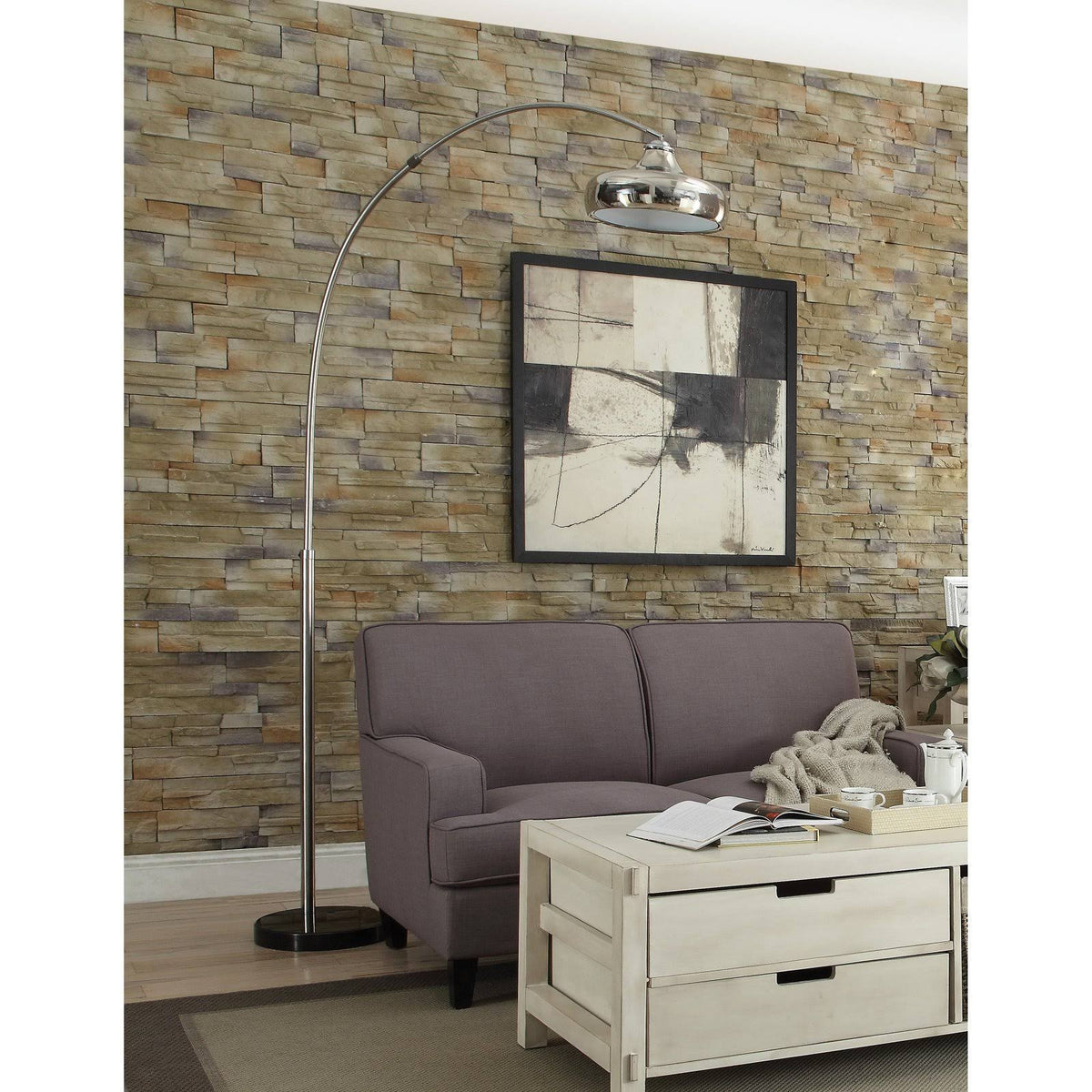 Chrome Arc Floor Lamp G23449