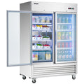 54" 2 Glass Door Display Refrigerator with 42.2 cu. ft. Capacity S4825