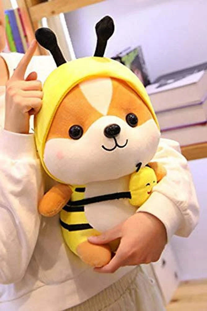 Squirrel Wearing Bee Costume Plush Toy, 10 Inch D44546