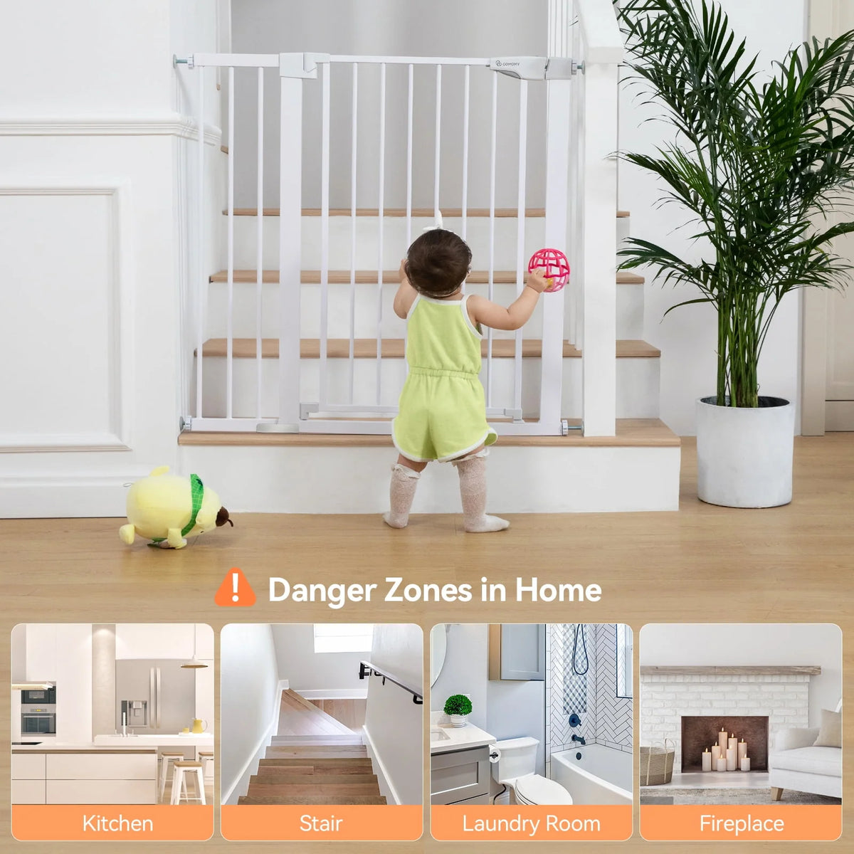 36'' Extra Tall 29.5-48.8'' Wide Baby Gate O6494