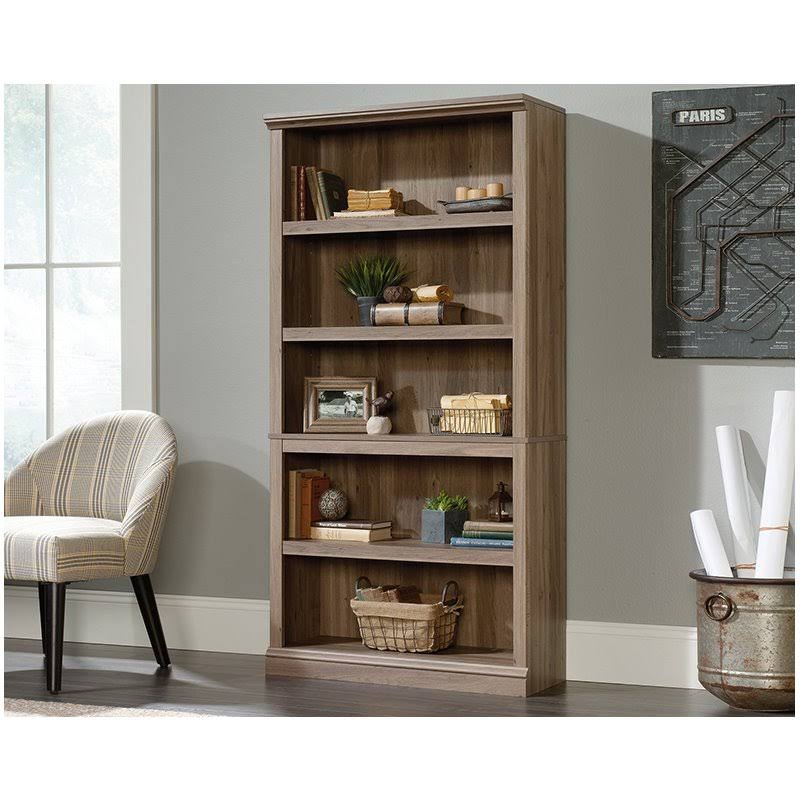 5 Shelf Bookcase in Salt Oak J458