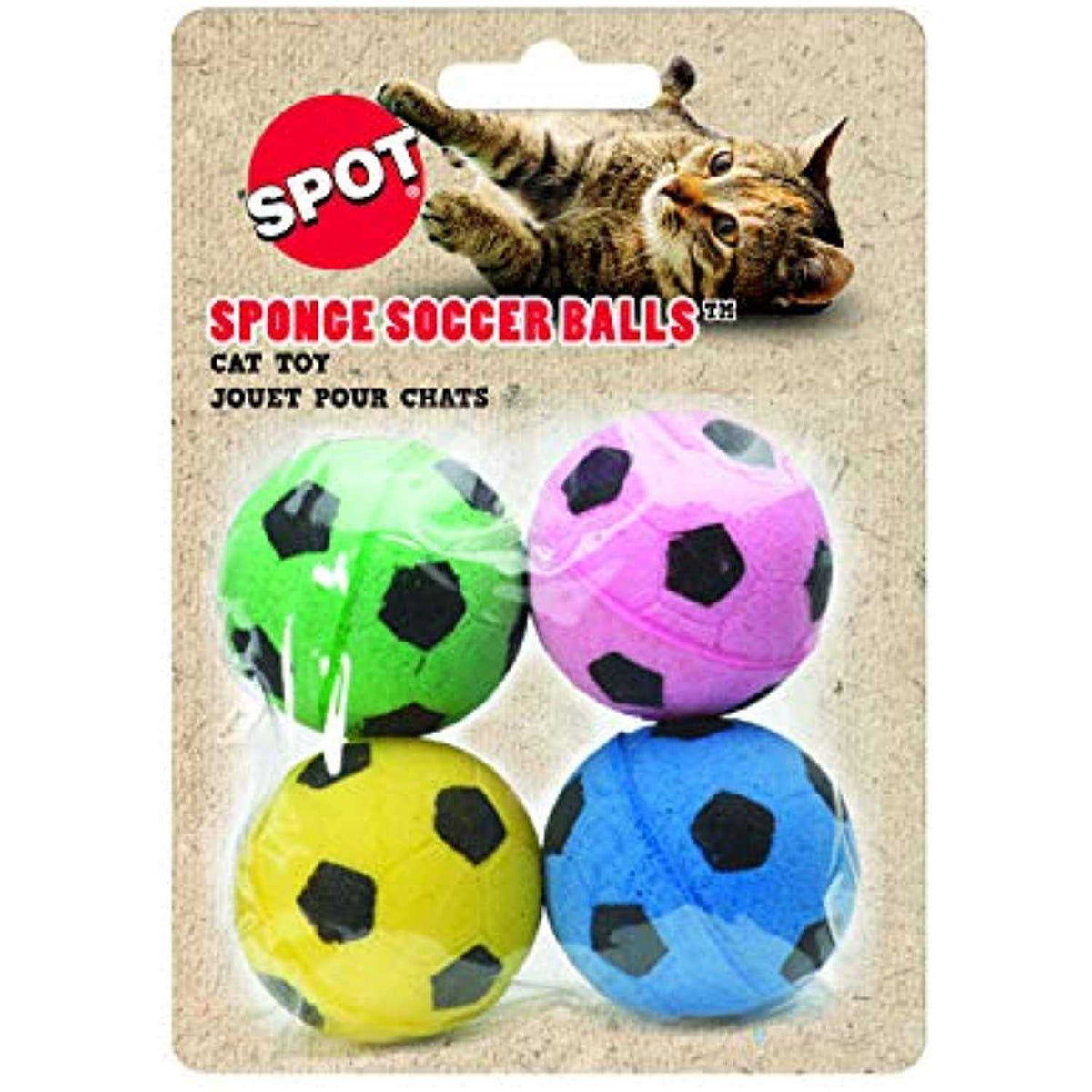 Sponge Soccer Balls Cat Toy D6170