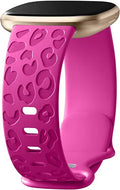 Leopard Engraved Silicone Bands Compatible with Fitbit Versa 4 F9166